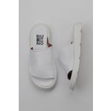 Bueno Shoes 01WY9400 Beyaz Deri Kadın Düz Terlik