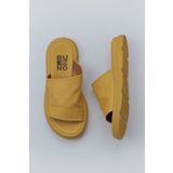 Bueno Shoes 01WY9400 Sarı Deri Kadın Düz Terlik