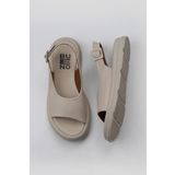 Bueno Shoes 01WY9404 Krem Deri Kadın Sandalet