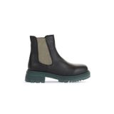 Bueno Shoes 01WZ1403 Siyah Haki Deri Kadın Topuklu Bot