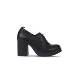 Bueno Shoes 01WZ3200 Siyah Deri Kadın Topuklu Ayakkabı
