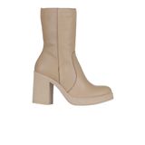Bueno Shoes 01WZ3203 Vizon Deri Kadın Topuklu Bot