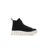 Bueno Shoes 01WZ4101 Siyah Süet Kadın Düz Bot