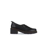 Bueno Shoes 01WZ4403 Siyah Deri Kadın Topuklu Ayakkabı