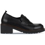 Bueno Shoes 01WZ4404 Siyah Deri Kadın Loafer Ayakkabı