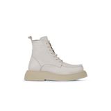 Bueno Shoes 01WZ6405 Bej Deri Dolgu Topuklu Kadın Bot
