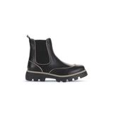Bueno Shoes 01WZ6505 Siyah Gri Deri 01 Kadın bot