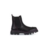Bueno Shoes 01WZ6505 Siyah Mor Deri Kadın Düz Bot