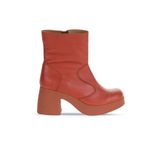 Bueno Shoes 01WZ7000 Kiremit Deri Kadın Topuklu Bot
