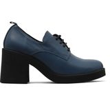 Bueno Shoes 01WZ7102 Mavi Deri Kadın Topuklu Ayakkabı