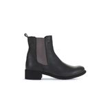Bueno Shoes 01WZ7404 Gri Koyu Deri Topuklu Kadın Bot