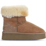 Bueno Shoes 05AG2024054 Sahra Süet Kadın Dolgu Topuklu Bot