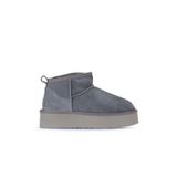Bueno Shoes 05AG2074054 Mavi Süet Kadın Dolgu Topuklu Bot