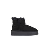 Bueno Shoes 05AG2104054 Siyah Süet Kadın Dolgu Topuklu Bot