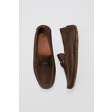 Bueno Shoes 05MS2021 Kahverengi Flotter Deri Erkek Loafer