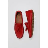 Bueno Shoes 05MS2024D Kırmızı Flotter Deri Erkek Loafer