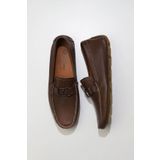 Bueno Shoes 05MS2025 Kahverengi Flotter Deri Erkek Loafer