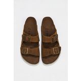 Bueno Shoes 05wt100 Sarı Greyzi Deri Düz Kadın Terlik