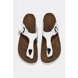 Bueno Shoes 05WT101 Beyaz Napa Deri Kadın Terlik