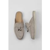 Bueno Shoes 05WT103 Bej Süet Kadın Düz Terlik