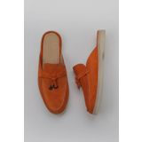 Bueno Shoes 05WT103 Turuncu Süet Kadın Düz Terlik