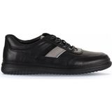 Bueno Shoes 07MA2072C200 Siyah Atlas Baskılı Deri Erkek Günlük Ayakkabı
