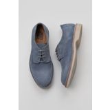 Bueno Shoes 10M00749 Gri Mavi Süet Erkek Klasik Ayakkabı