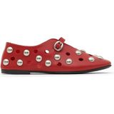 Bueno Shoes 30WA24272 Kırmızı Deri Kadın Düz Ayakkabı