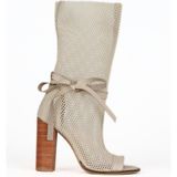 Bueno Shoes 30WB154 Bej File-Deri Kadın Topuklu Bot