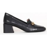 Bueno Shoes 33WA7656 Siyah Deri Kadın Topuklu Ayakkabı