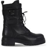 Bueno Shoes 39WB4692 Siyah Deri Kadın Düz Bot