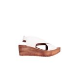 Bueno Shoes 9L3402 Beyaz Deri Kadın Sandalet