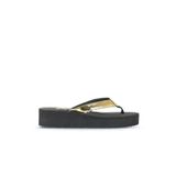 Bueno Shoes Altın Parlak Ayna Kadın Parmak Arası Terlik 26wt202644