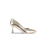 Bueno Shoes Altın Parlak Deri Kadın Topuklu Ayakkabı 01wa1401