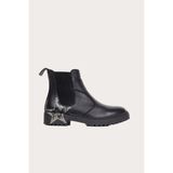 Bueno Shoes B75C01 Siyah Kadın Düz Bot - Siyah - Gri