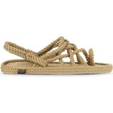 Bueno Shoes Bej Halat Erkek Sandalet Deri Malzeme ile Günlük Kullanıma Uygun 44 Numara