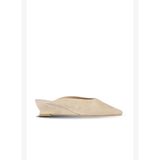 Bueno Shoes Bej Süet Kadın Topuklu Terlik 39wt3150