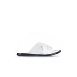 Bueno Shoes Beyaz Deri Erkek Düz Terlik 25mt2233