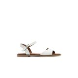 Bueno Shoes Beyaz Deri Kadın Düz Sandalet 01wa5704