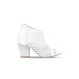 Bueno Shoes Beyaz Deri Kadın Topuklu Sandalet 01wl3700