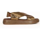 Bueno Shoes Bronz Deri Kadın Düz Sandalet 01WE1902 01WE1902