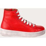 Bueno Shoes Deri Kırmızı Kadın Spor Bot
