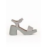 Bueno Shoes Ekru Deri Kadın Dolgu Topuklu Ayakkabı 01wy12204