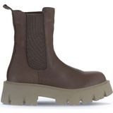 Bueno Shoes Gri Deri Kadın Dolgu Topuklu Bot 01WV4600 01WV4600