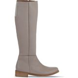 Bueno Shoes Gri Deri Kadın Düz Çizme 01WT5305 01WT5305