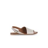 Bueno Shoes Gri Deri Kadın Düz Sandalet 01wa5700