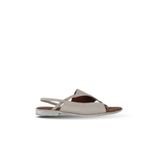 Bueno Shoes Gri Deri Kadın Düz Sandalet 01we2300