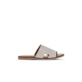 Bueno Shoes Gri Deri Kadın Düz Terlik 01wa5705