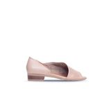 Bueno Shoes Gri Deri Kadın Topuklu Sandalet 01wn5112