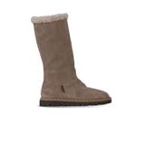 Bueno Shoes Gri Süet Kadın Düz Çizme 01wf3906